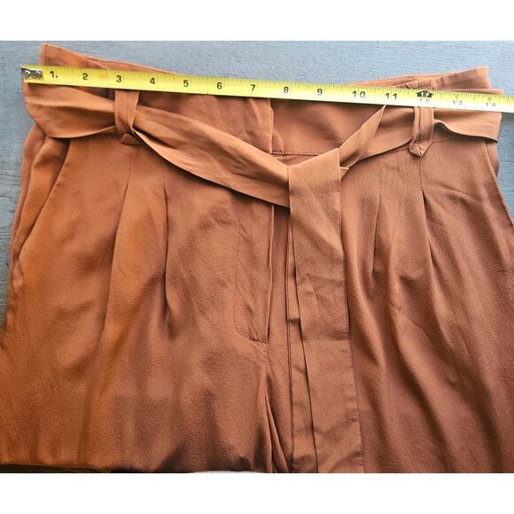 Sezane Women's Silk Boho High Waist Trouser Size 4 - Picture 10 of 11